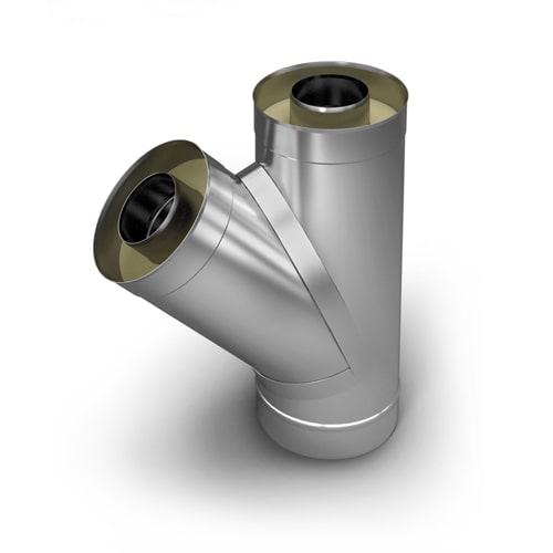 Сэндвич-тройники 45 градусов 115x200x0.8 мм AISI 409